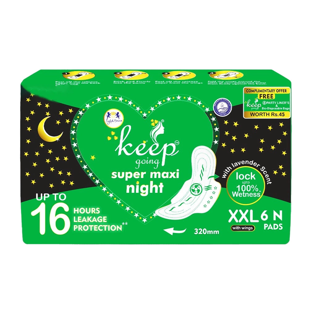 EB-Keep Going Super Maxi Nights Sanitary Pads 320 mm